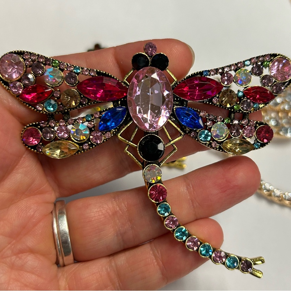 Dragonfly Brooch - CHOOSE ONE - Contemporary - Gold or Silver Tone - New